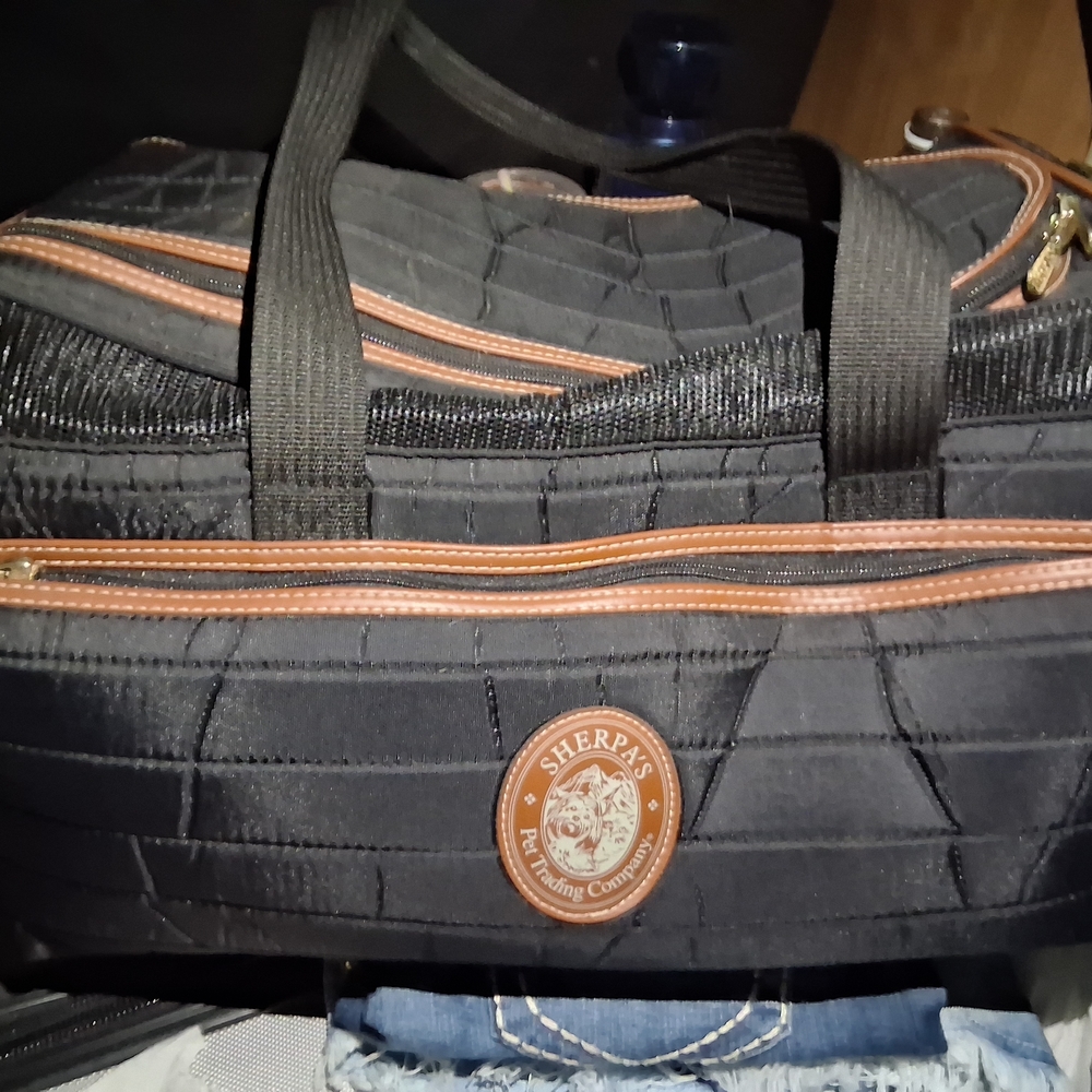 Sherpa Black and Brown Pet Carrier